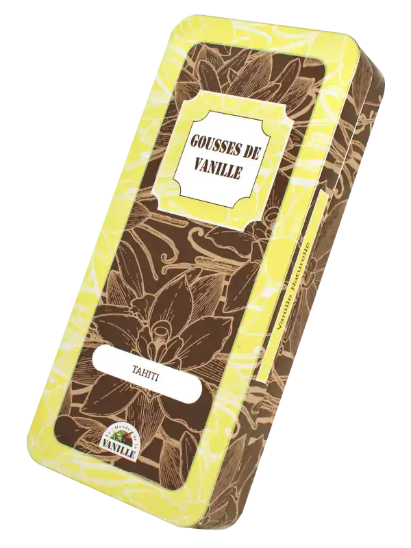 Tahiti boite metal gousse vanille