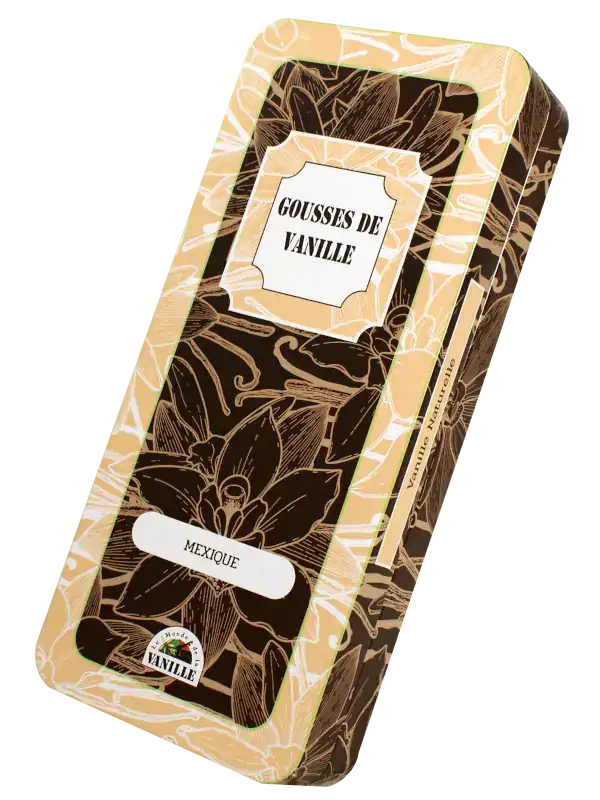 Boite metal vanille du mexique